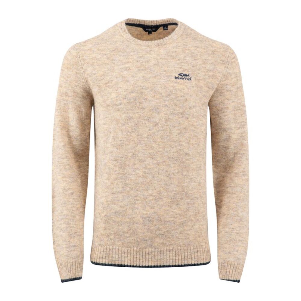 Weird Fish Mens Gorleston Crew Neck Sweatshirt / Ecru